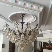 لوستر بدنه برنج اشکی ۱۲شاخه