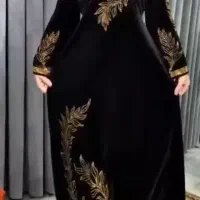 ماکسی مخمل مجلسی عربی  وارداتی نو