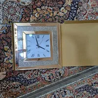 ساعت دیواری نو مناسب جهیزیه رنگ شامپاینی|ساعت دیواری و تزئینی|تهران, سلسبیل جنوبی|دیوار