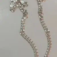 مدال سکه ده قدیمی ۴۴گرمی نقره با زنجیر ایتالیایی