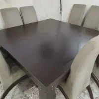 میز ناهارخوری 8 نفره میز صندلی کامل سالم|میز و صندلی غذاخوری|قم, زنبیل آباد|دیوار