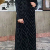 پیرهن مخمل طرح دار(فروش فوری)