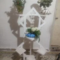 پایه گل چوبی و محکم