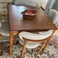 میز غذاذخوری ۴ نفره از چوب راش