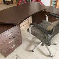 میز تحریر مدیریتی با صندلی|میز تحریر و کامپیوتر|کازرون, |دیوار