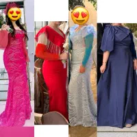 انواع لباس مجلسی کار شده درحد نو یکبار تنخور شده