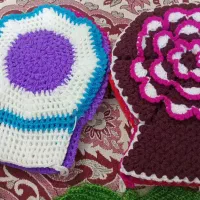 انواع بافتنی اسکاج، رومیزی و بافت تزئینی|لوازم خیاطی و بافتنی|ابریشم, |دیوار