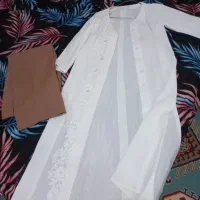 مانتو سفید مناسب مجالس