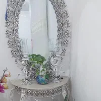 اینه کنسول بسیار زیبا مناسب جهیزیه عروس|بوفه، ویترین، کنسول|ساری, |دیوار