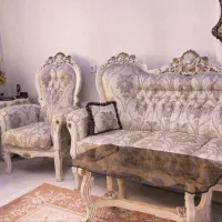 مبل استیل ۷ نفره و ناهار خوری ۸ نفره|مبلمان خانگی و میز عسلی|تهران, امامت|دیوار