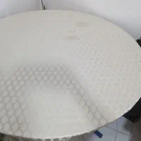 میزخاطره گرد سایز بزرگ شیشه ای،میزناهارخوری