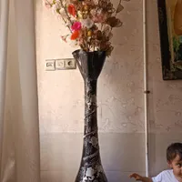 گلدان به همراه گل مصنوعی|مجسمه، تندیس، ماکت|محمدشهر, |دیوار