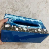 جعبه دستمال کاغذی وسینی طرح دریا