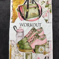 زیرانداز و شوز بگ حوله ای باشگاهی