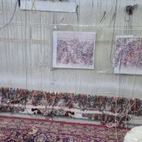 فرش نیمه کاره قالیچه ۴۰ رج خطیبی