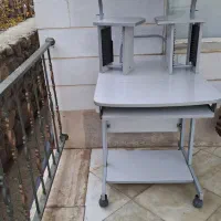 میز کامپیوتر با صندلی چرخشی|میز تحریر و کامپیوتر|بومهن, |دیوار