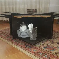 میز جلو مبلی همراه ۳ عدد میز عسلی و ۶عدد جای گیلاس|مبلمان خانگی و میز عسلی|رشت, معلم|دیوار