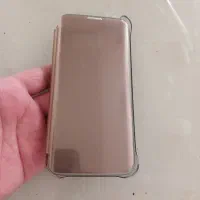 کیف کلاسوری شفاف led  دار s7 edge