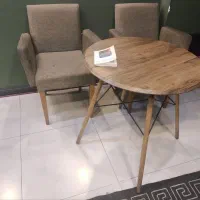 صندلی مبلی و میز و میز تاشو با صندلیش