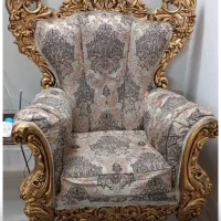 مبل سلطنتی همراه با جلومبلی|مبلمان خانگی و میز عسلی|کاشان, ترک آباد|دیوار