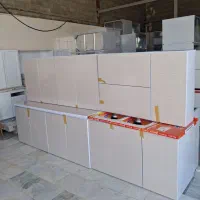 کابینت آماده طرح سنگ بدنه فلز