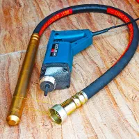 ابزار ویبراتور برقی مناسب بتن ریزی نونو آماده بکار