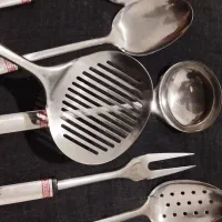 سرویس کفکیر ملاقه استیل|ظروف سرو و پذیرایی|میاندوآب, |دیوار