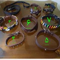 قلاده سگ (چرم اصل ، چرم طبیعی، طرح فانتزی)