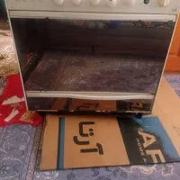 گاز پنج شعله سالم تمیز سفید رنگ