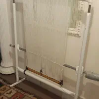 دارقالی ایستاده و قیچی.دفه یا کرکت .و سیخ