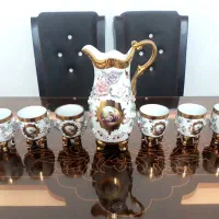 چینی سفید گل برجسته دکوری ویترینی سیلور پیوتر|ظروف سرو و پذیرایی|کهریزک, |دیوار