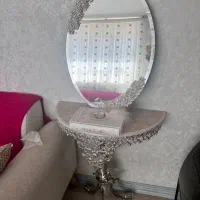 آینه وشمعدان همراه باکنسولش|مبلمان خانگی و میز عسلی|فسا, |دیوار