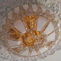 لوستر طلایی سقفی خارجی