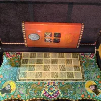 تخته نرد و شطرنج.خاتم و نقاشی اعلا چوب درجه یک راش