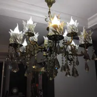 لوستر برنز ۶شاخه وکنار سالنی