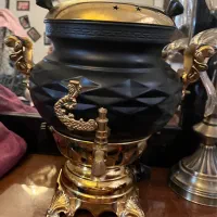 سماور مشکی و طلایی