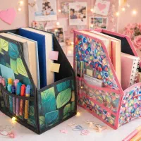 باکس نظم دهنده کتاب برای روی میز تحریر