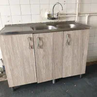 کابینت و سینک و شیر کاملن سالم