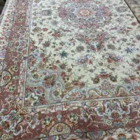 (فرش حق زاده)جفت فرش۶متری۵۰رج صادقی چله وگل ابریشم|فرش|تبریز, |دیوار
