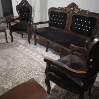 کلاسیک استیل نه نفره با میز وسط وسه تا عسلی|مبلمان خانگی و میز عسلی|فولادشهر, A6|دیوار