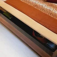 تخت دو نفره جک دار با دراور و اینه. چوب|تخت و سرویس خواب|تهران, سردارجنگل|دیوار