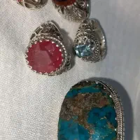 تعدادی انگشتر نقره