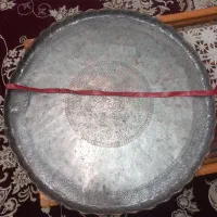 سینی بزرگ مسی|کلکسیون اشیاء عتیقه|کرمانشاه, |دیوار