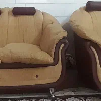 مبل ۷نفره وبوفه ومیز چوبی تلویزیون
