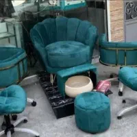 تجهیزات آرایشگاه فشیال تتو تخت صندلی آینه لامپی