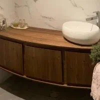 روشویی و کمد کابینتی دستشویی