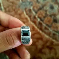 انگشتره نقره. مینی قلیان کوجیک