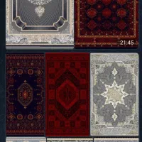 فرش ۷۰۰ شانه طرح برجسته با زمینه دودی)-