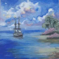 نقاشی روی بوم ۲۰×۲۰