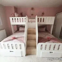 تخت خواب دو طبقه سه نفره|تخت و سرویس خواب|خمینیشهر, |دیوار